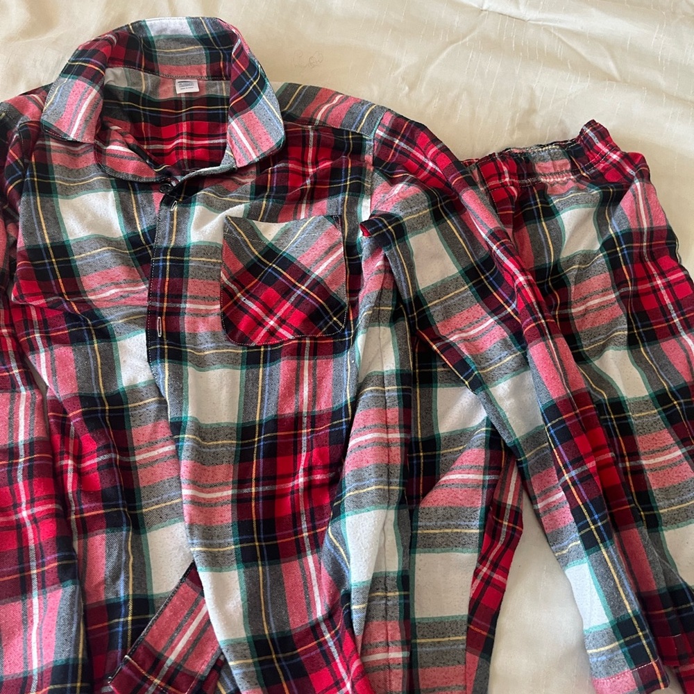 Old Navy Red and Blue Plaid KIDS Pajamas